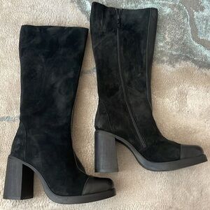 Fly London Susi Knee High Platform Boots. NEW